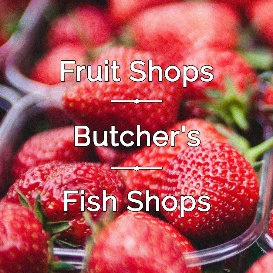 Frutería, Carnicería y Pescadería